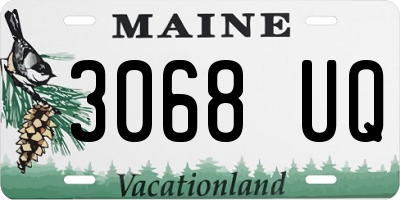 ME license plate 3068UQ