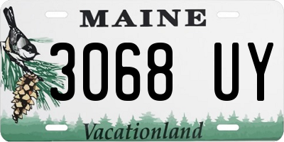 ME license plate 3068UY