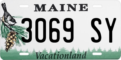 ME license plate 3069SY