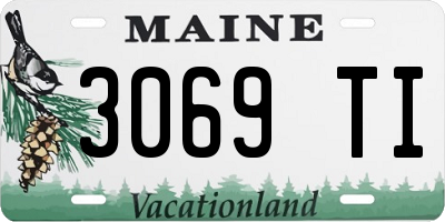 ME license plate 3069TI