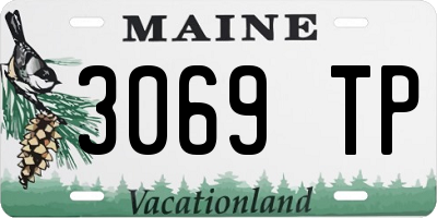 ME license plate 3069TP