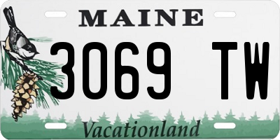 ME license plate 3069TW