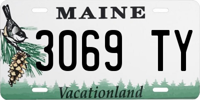 ME license plate 3069TY