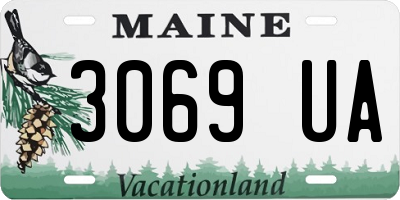 ME license plate 3069UA