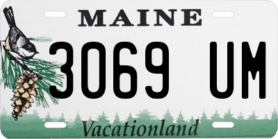 ME license plate 3069UM