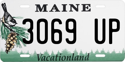 ME license plate 3069UP