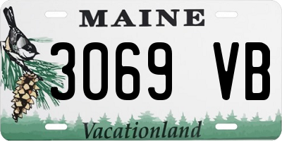 ME license plate 3069VB