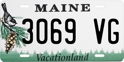 ME license plate 3069VG