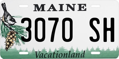 ME license plate 3070SH