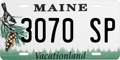 ME license plate 3070SP