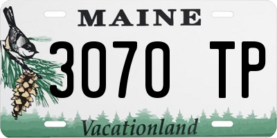 ME license plate 3070TP