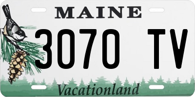 ME license plate 3070TV