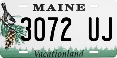 ME license plate 3072UJ