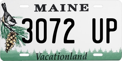 ME license plate 3072UP