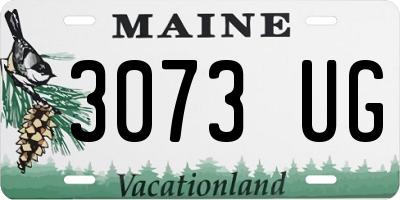 ME license plate 3073UG