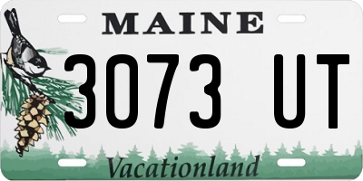 ME license plate 3073UT