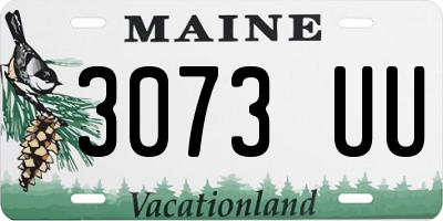 ME license plate 3073UU