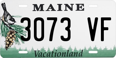 ME license plate 3073VF