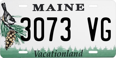 ME license plate 3073VG