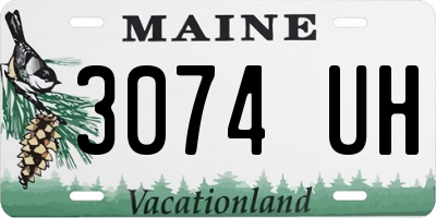 ME license plate 3074UH