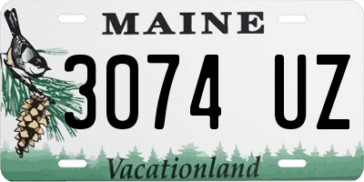 ME license plate 3074UZ