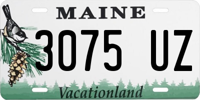 ME license plate 3075UZ