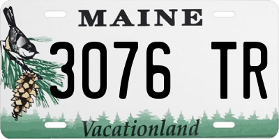 ME license plate 3076TR