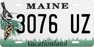 ME license plate 3076UZ