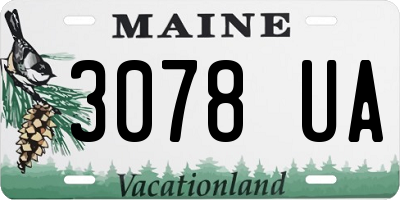 ME license plate 3078UA