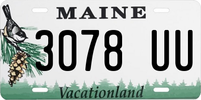 ME license plate 3078UU
