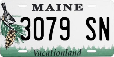 ME license plate 3079SN