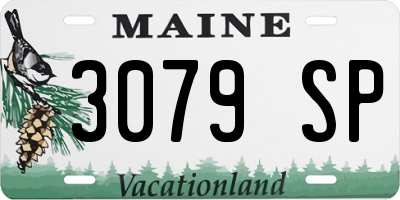 ME license plate 3079SP