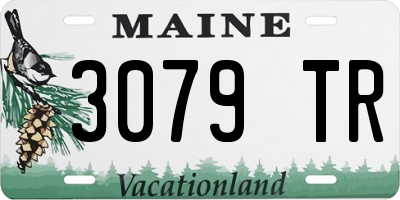 ME license plate 3079TR