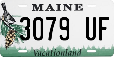 ME license plate 3079UF