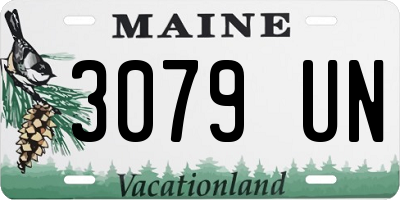 ME license plate 3079UN