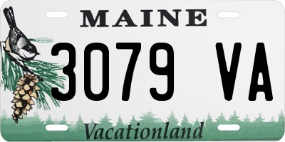 ME license plate 3079VA