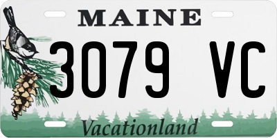 ME license plate 3079VC