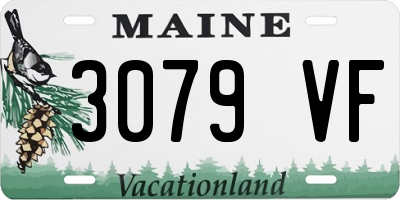 ME license plate 3079VF