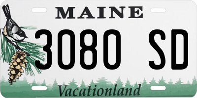 ME license plate 3080SD