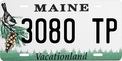 ME license plate 3080TP