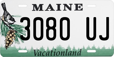 ME license plate 3080UJ