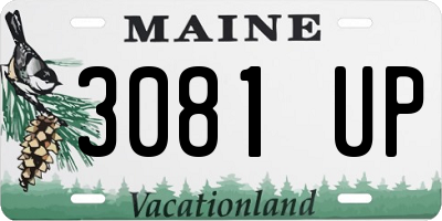 ME license plate 3081UP