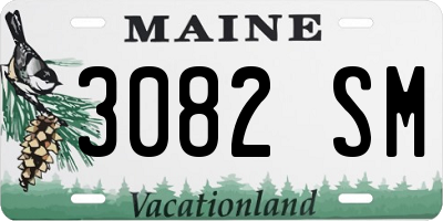 ME license plate 3082SM