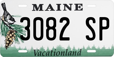 ME license plate 3082SP