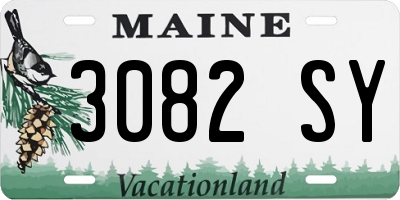 ME license plate 3082SY