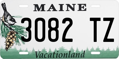 ME license plate 3082TZ