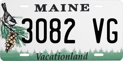 ME license plate 3082VG