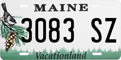 ME license plate 3083SZ