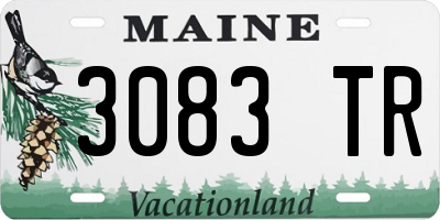 ME license plate 3083TR