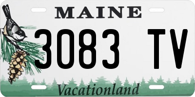 ME license plate 3083TV
